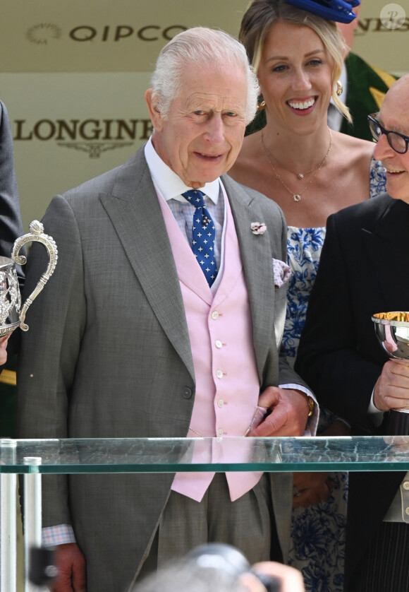 Le roi Charles III à Royal Ascot le 21 juin 2024