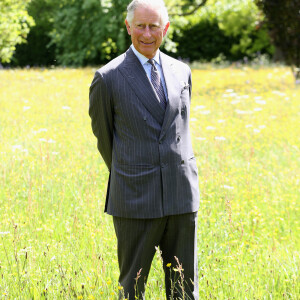 Le Prince Charles de Galles boit un verre de Pimm's au lancement du projet de "Coronation Meadows" a Tetbury, le 5 Juin 2013. 