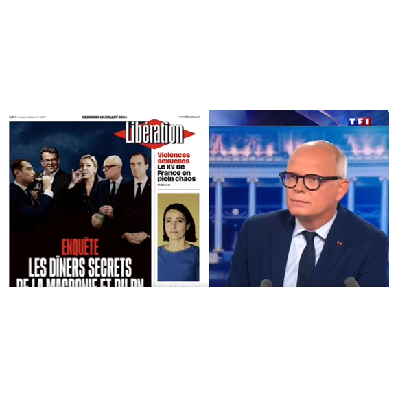 Et le politique a été questionné sur un dîner secret qu'il aurait partagé avec Marine Le Pen
Edouard Philippe était l'invité de Gilles Bouleau dans le "20h" de TF1.