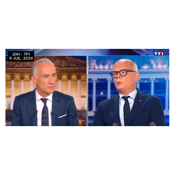 Mardi soir, l'ancien Premier ministre Edouard Philippe était l'invité de Gilles Bouleau dans le 20H de TF1.
Edouard Philippe était l'invité de Gilles Bouleau dans le "20h" de TF1.