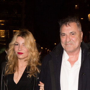 Jean-Marie Bigard et sa femme Lola Marois à l'avant-première du film "Chacun sa vie" au cinéma UGC Normandie à Paris, France, le 13 mars 2017