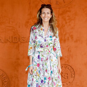 "Où le cerveau ralentit. Je coupe le téléphone jusqu'au 8 août."
Anne-Claire Coudray au village lors des Internationaux de France de tennis de Roland Garros 2023, à Paris, France, le 9 juin 2023. © Jacovides-Moreau/Bestimage 