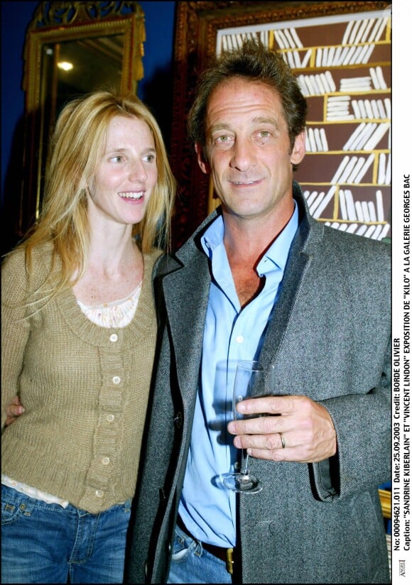 Sa fille, c'est également celle de Sandrine Kiberlain
Sandrine Kiberlain et Vincent Lindon à Paris en 2003.