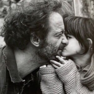 Suzanne Lindon avec son père, Vincent Lindon, sur Instagram le 13 avril 2020.