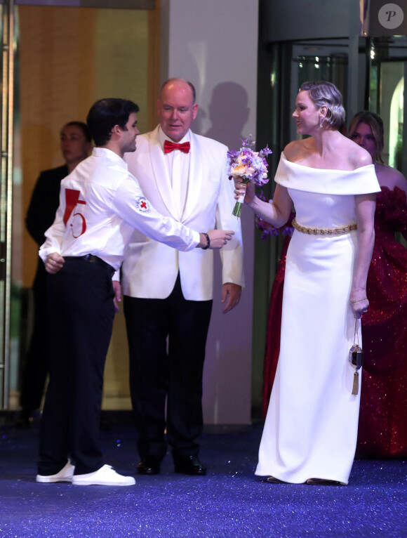 Le prince Albert II et la princesse Charlene de Monaco - 75ème édition du Gala de la Croix Rouge monégasque au Sporting Monte-Carlo à Monaco le vendredi 19 juillet 2024. © Jean-François Ottonello / Nice-Matin / Bestimage 