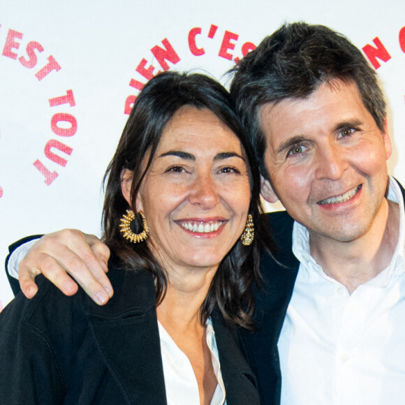 Cécile Duffau et Thomas Sotto au dîner de gala "Un Rien C'est Tout" au Musée de l'Arme à Paris, le 7 mars 2024. Aurore Maréchal/ABACAPRESS.COM