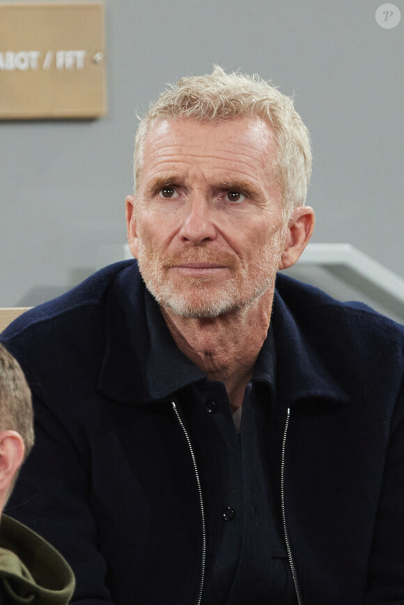 Denis Brogniart dans les tribunes des Internationaux de France de tennis de Roland Garros 2024 à Paris, France, le 31 mai 2024. © Jacovides-Moreau/bestimage 