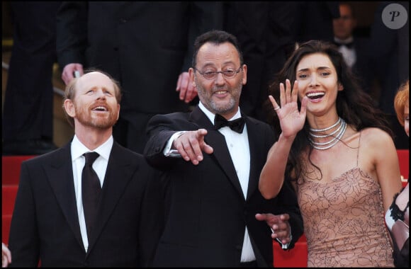 Ron Howard, Jean Reno et Zofia Borucka - cérémonie d'ouverture du 59ème Festival International du Film de Cannes 2006 montée des marches du film "Da Vinci Code" 