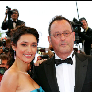 Jean Reno et Zofia Borucka - montée des marches film de clôture "What Just Happened" 61ème Festival de Cannes 2008