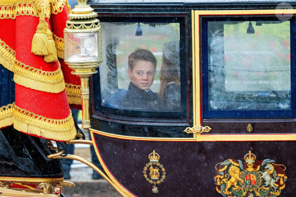 Le prince George de Galles - Les membres de la famille royale britannique lors de la parade Trooping the Color à Londres, Royaume Uni, le 15 juin 2024. © Backgrid USA/Bestimage 