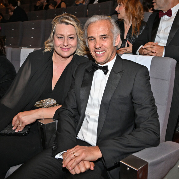 Paul et Luana Belmondo durant la soirée de clôture du 20eme Monte Carlo Film Festival de la Comédie, au Grimaldi Forum à Monaco. Le 29 avril 2023. © Bruno Bebert / Bestimage