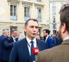 Laurent Jacobelli ( Rassemblement National ) - Arrivée des députés à l'Assemblée nationale, après les élections législatives du 19 juin 2022. Paris. Le 22 juin 2022. © Federico Pestellini / Panoramic / Bestimage 