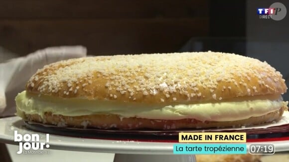 La tarte tropézienne s'est invitée au menu de "Bonjour !" le vendredi 26 juillet 2024 sur TF1
Capture de "Bonjour !"