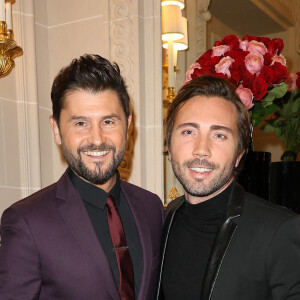 Christophe Beaugrand et son mari Ghislain Gerin - 46ème édition du Gala "Best Awards" à l'hôtel Georges V à Paris le 11 décembre 2023. © Coadic Guirec / Bestimage