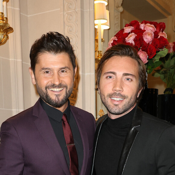 Christophe Beaugrand et son mari Ghislain Gerin - 46ème édition du Gala "Best Awards" à l'hôtel Georges V à Paris le 11 décembre 2023. © Coadic Guirec / Bestimage