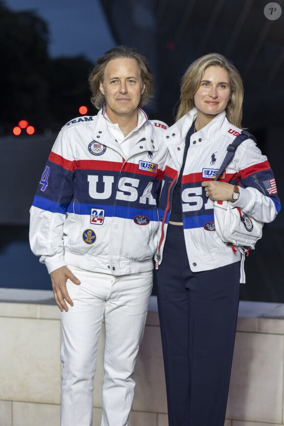 David Lauren, Lauren Bush Lauren - Photocall du dîner "Prelude pour les JO" à la Fondation Vuitton à Paris, France, le 25 juillet 2024. © Olivier Borde/Bestimage 