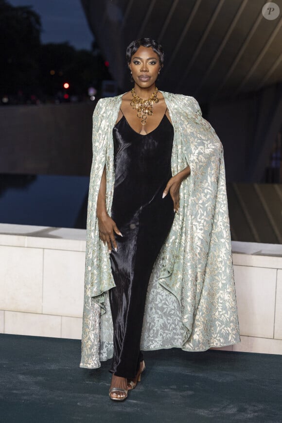 Yvonne Orji - Photocall du dîner "Prelude pour les JO" à la Fondation Vuitton à Paris, France, le 25 juillet 2024. © Olivier Borde/Bestimage 