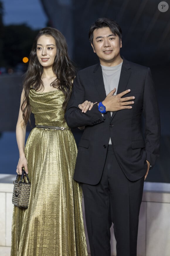 Gina Alice Redlinger, Lang Lang - Photocall du dîner "Prelude pour les JO" à la Fondation Vuitton à Paris, France, le 25 juillet 2024. © Olivier Borde/Bestimage 