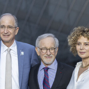 Christopher Meledandri, Brian L Roberts, Steven Spielberg, Donna Langley and Mike Cavanagh - Photocall du dîner "Prelude pour les JO" à la Fondation Vuitton à Paris, France, le 25 juillet 2024. © Olivier Borde/Bestimage 