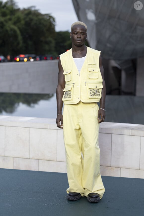 Ibrahim Kamara - Photocall du dîner "Prelude pour les JO" à la Fondation Vuitton à Paris, France, le 25 juillet 2024. © Olivier Borde/Bestimage 