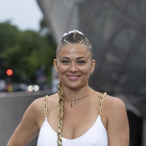 Laure Boulleau - Photocall du dîner "Prelude pour les JO" à la Fondation Vuitton à Paris, France, le 25 juillet 2024. © Olivier Borde/Bestimage 