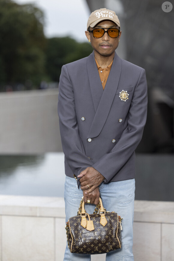 Pharrell Williams - Photocall du dîner "Prelude pour les JO" à la Fondation Vuitton à Paris, France, le 25 juillet 2024. © Olivier Borde/Bestimage 