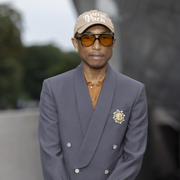 Pharrell Williams - Photocall du dîner "Prelude pour les JO" à la Fondation Vuitton à Paris, France, le 25 juillet 2024. © Olivier Borde/Bestimage 