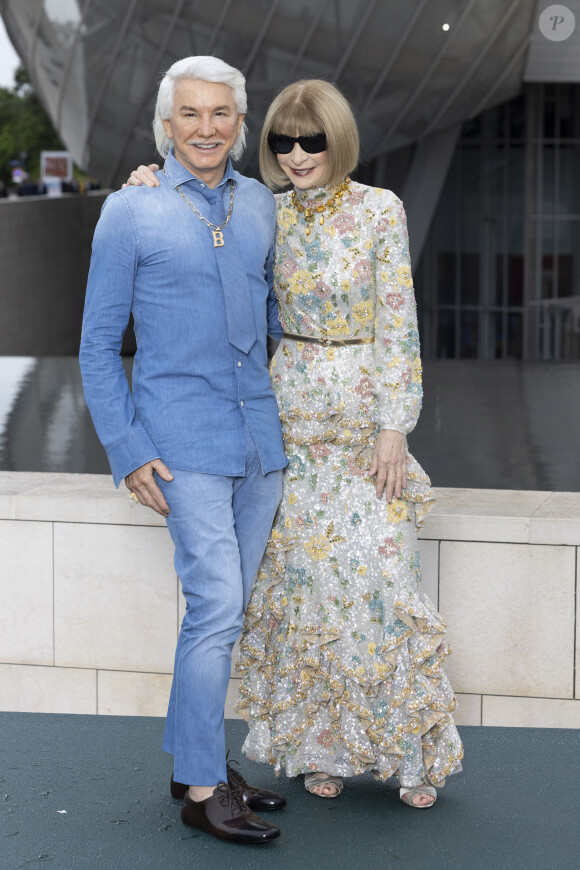 Baz Luhrmann, Anna Wintour - Photocall du dîner "Prelude pour les JO" à la Fondation Vuitton à Paris, France, le 25 juillet 2024. © Olivier Borde/Bestimage 