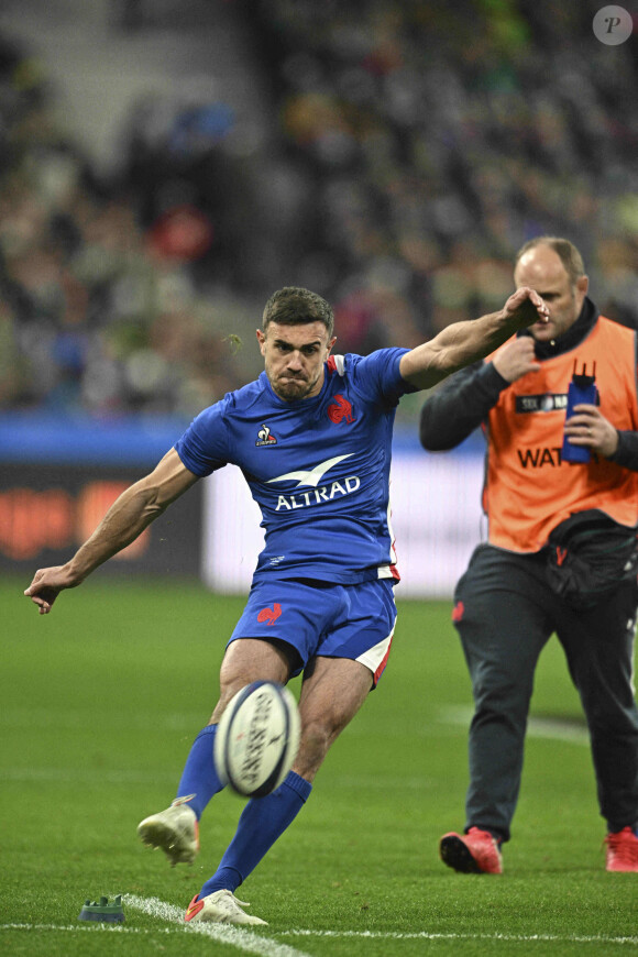 Info - Rugby/Vidéo raciste: l'arrière du XV de France Melvyn Jaminet suspendu 34 semaines - Melvyn Jaminet (Fra) - Tournoi des 6 Nations "France - Irlande (30-24)" au stade de France, le 12 février 2022.