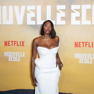 Aya Nakamura assiste à la première de "Nouvelle Ecole" saison 3 sur Netflix au cinéma Grand Rex à Paris, le 2 juillet 2024. Aurore Maréchal/ABACAPRESS.COM