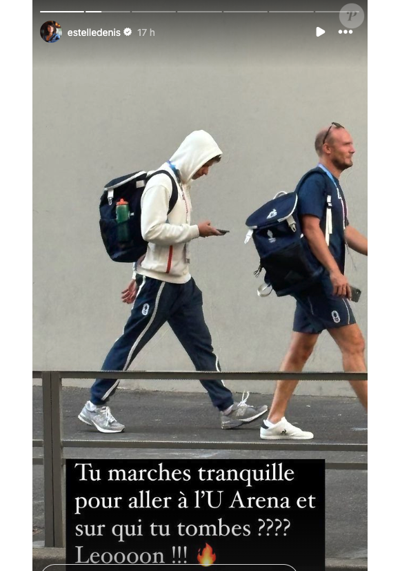 Elles ont même eu la chance de croiser le sportif aux abords de la Paris La Défense Arena.

Estelle Denis et sa fille, Victoire aux JO de Paris, ce dimanche 28 juin 2024.