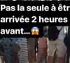 "Pas la seule à être arrivée 2 heures avant...", se désespère Estelle Denis à son arrivée sur place
 
Estelle Denis et sa fille, Victoire aux JO de Paris, ce dimanche 28 juin 2024.