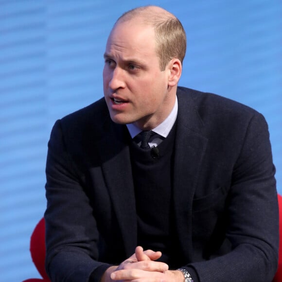 Le spécialiste des têtes couronnées a aussi ajouté : "Pour William, le comportement de Harry et Meghan était impardonnable et on ne pouvait plus leur faire confiance".
Le prince William, duc de Cambridge lors du premier forum annuel de la Fondation Royale à Londres le 28 février 2018. 