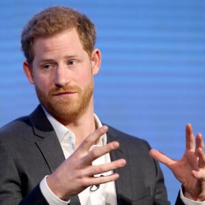 Le prince Harry lors du premier forum annuel de la Fondation Royale à Londres le 28 février 2018. 