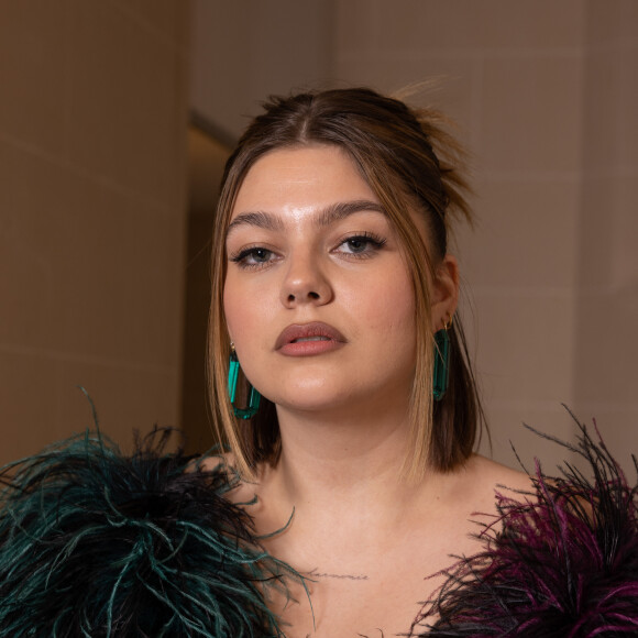 Exclusif - Louane - People au défilé de mode prêt-à-porter automne-hiver 2023/2024 "Germanier" lors de la fashion week de Paris. Le 6 mars 2023 © Jeremy Melloul / Bestimage