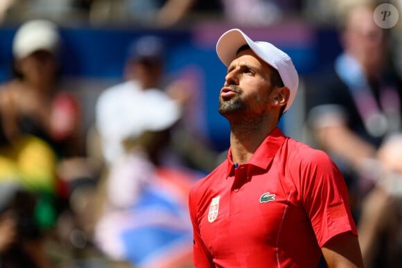 Un match remporté par le Serbe
Novak Djokovic domine (6-1, 6-4) Rafael Nadal dans l'épreuve de tennis lors des Jeux Olympiques de Paris 2024 (JO) à Roland Garros, à Paris, France, le 29 juillet 2024. © Jon Olav Nesvold/Bildbyran via ZUMA Press/Bestimage