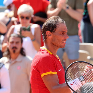 Novak Djokovic domine (6-1, 6-4) Rafael Nadal dans l'épreuve de tennis lors des Jeux Olympiques de Paris 2024 (JO) à Roland Garros, à Paris, France, le 29 juillet 2024. © Jacovides-Perusseau/Bestimage