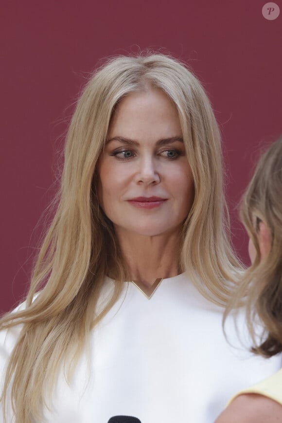 Ayant assisté à certaines épreuves sportives des Jeux Olympiques de Paris, Nicole Kidman a été conviée lundi 29 juillet à une soirée d'exception
Nicole Kidman (ambassadrice Omega) - Soirée "Her Time" à l'Omega House Paris, Hôtel de Poulpry, Maison des Polytechniciens, à l'occasion des Jeux Olympiques de Paris (JO 2024) le 29 juillet 2024. Omega est le chronométreur officiel des Jeux Olympiques et Paralympiques de Paris 2024. © Jack Tribeca / Bestimage 