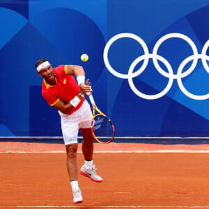 Rafael Nadal et Carlos Alcatraz battent T. Griekspoor et W. Koolhof dans le tournoi olympique de tennis à Paris le 30 Juillet 2024 © Jacovides - Perusseau / Bestimage