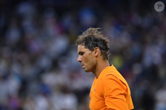 Rafael Nadal (Esp) - L'Espagnol R.Nadal remporte la demi-finale face à son compatriote C.Alcaraz (6-4, 4-6, 6-3) lors de l'Open de tennis BNP Paribas à Indian Wells, le 19 mars 2022. © JB Autissier / Panoramic / Bestimage