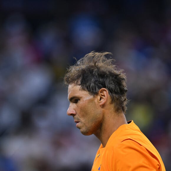 Rafael Nadal (Esp) - L'Espagnol R.Nadal remporte la demi-finale face à son compatriote C.Alcaraz (6-4, 4-6, 6-3) lors de l'Open de tennis BNP Paribas à Indian Wells, le 19 mars 2022. © JB Autissier / Panoramic / Bestimage