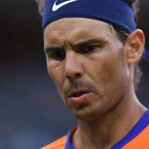 Rafael Nadal est cependant encore qualifié en double, où il fait équipe avec son compatriote Carlos Alcaraz
Rafael Nadal (Esp) - L'Espagnol R.Nadal remporte la demi-finale face à son compatriote C.Alcaraz (6-4, 4-6, 6-3) lors de l'Open de tennis BNP Paribas à Indian Wells, le 19 mars 2022. © JB Autissier / Panoramic / Bestimage