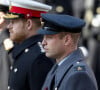 Pour autant, pas de quoi s'attendre à une réconciliation de leur part 
Le prince William, duc de Cambridge, le prince Harry, duc de Sussex - La famille royale d'Angleterre lors du National Service of Remembrance à Londres le 10 novembre 2019.