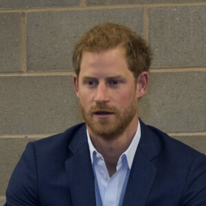 Le prince Harry lors de la remise de diplômes des coach du London Stadium le 18 octobre 2017. 