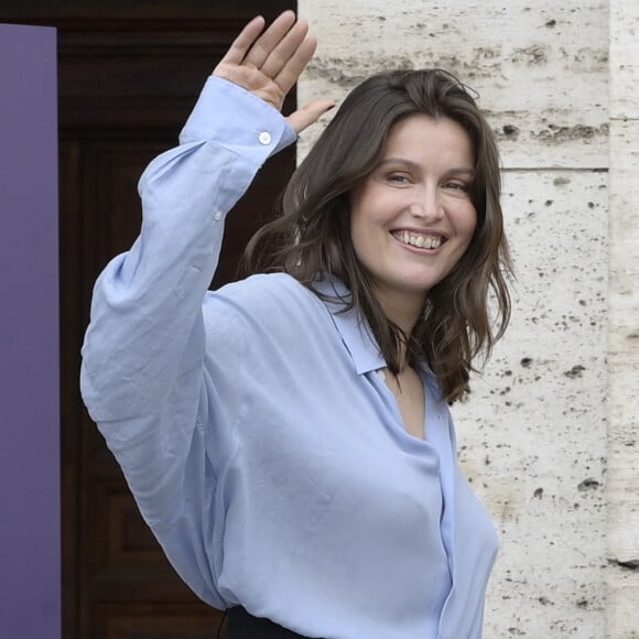 En 2001, la pétillante brune a accouché de son aînée prénommée Satheene, fruit de sa relation passée avec le photographe Stéphane Sednaoui.
8 May 2024. Laetitia Casta attends at photocal of "Una storia nera" movie at The Space Moderno in Rome.