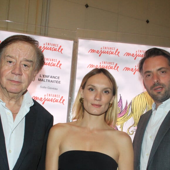 Daniel Lauclair, Ana Girardot (Présidente de la soirée) et son mari Oscar Louveau - Soirée de Gala "Enfance Majuscule" au profit de l'enfance maltraitée à la Salle Gaveau à Paris le 19 juin 2023. © Philippe Baldini/Bestimage