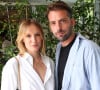 Puis de se marier de nouveau avec lui 
Exclusif - Ana Girardot et son mari Oscar Louveau - Célébrités aux Internationaux de France de Tennis de Roland Garros 2023 - Jour 13 à Paris