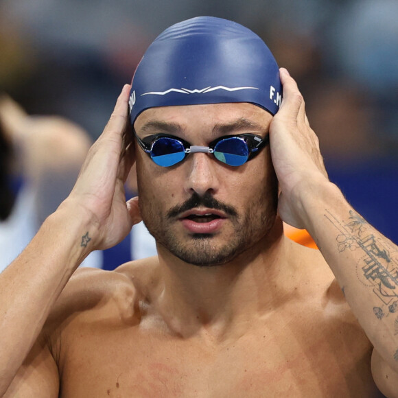 
Si cela peut paraître anodin pour le public, l'étanchéité a toute son importance : "Je comprends que je vais prendre de l'eau dans ma combinaison et je ne pense plus qu'à ça." 
Florent Manaudou pendant les Jeux olympiques de Paris 2024. (Credit Image: © Mickael Chavet/ZUMA Press Wire)