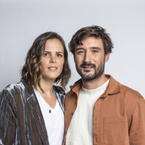 Exclusif - Jeremy Frerot et Laure Manaudou - Backstage - Enregistrement de l'émission "La Chanson secrète 11" à Paris, diffusée le 24 juin sur TF1. Le 15 janvier 2022 © Cyril Moreau / Bestimage