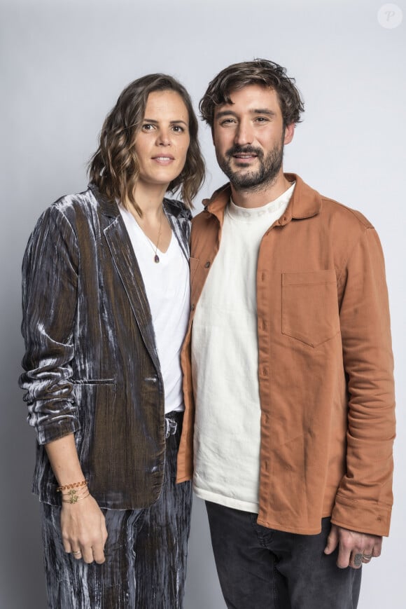 Exclusif - Jeremy Frerot et Laure Manaudou - Backstage - Enregistrement de l'émission "La Chanson secrète 11" à Paris, diffusée le 24 juin sur TF1. Le 15 janvier 2022 © Cyril Moreau / Bestimage